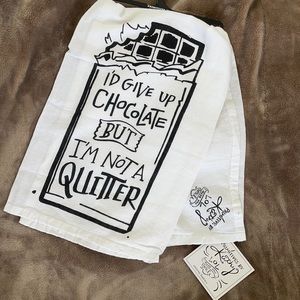 Dish Towel, Primitives by Kathy, Chocolate Quitter